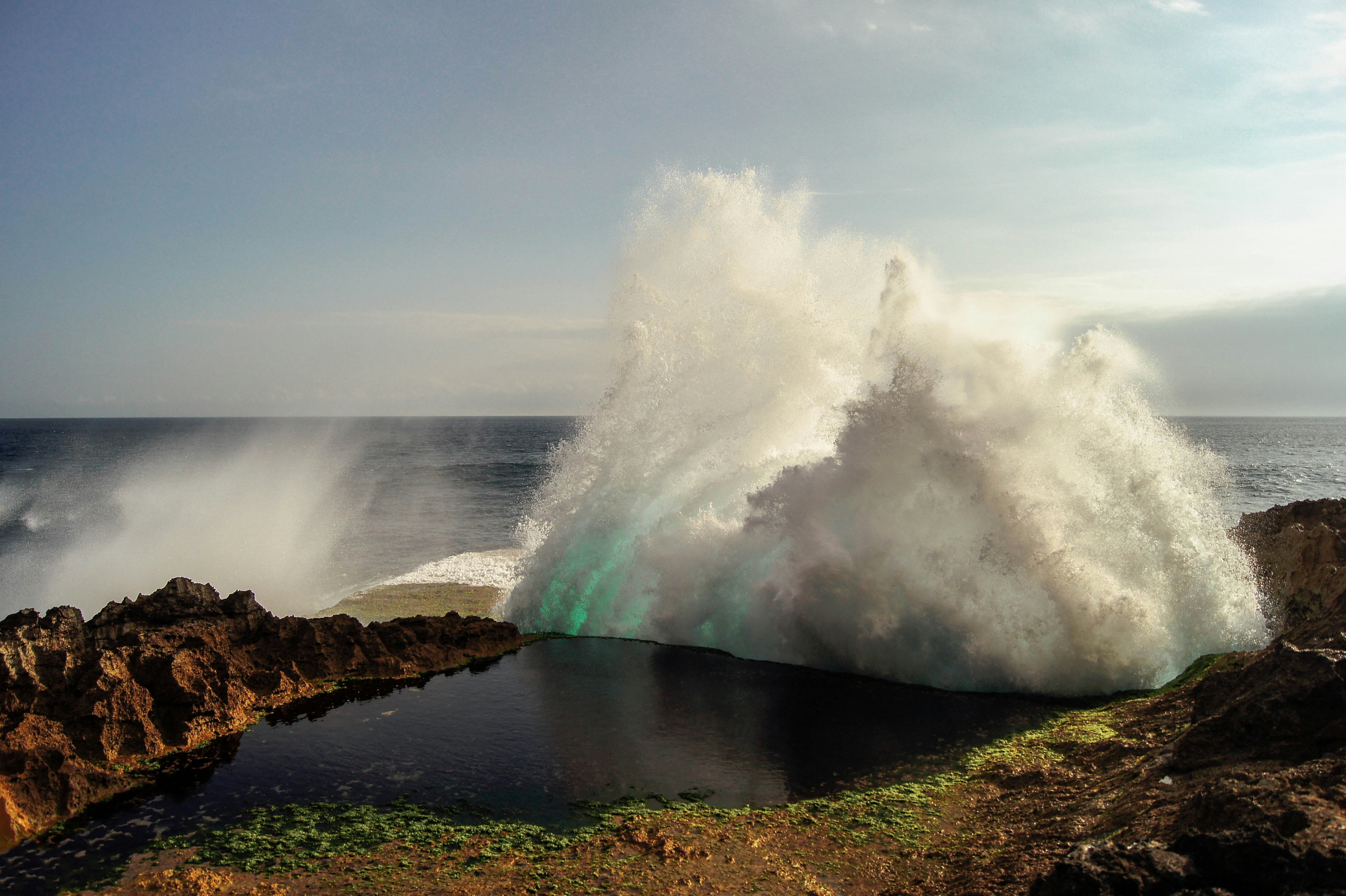 body of tidal wave near shore